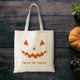Halloween Kürbislaterne Silhouette Tote Tasche
