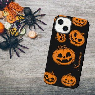 Halloween-Kürbismuster-Handy 15 Hülle iPhone 15 Hülle