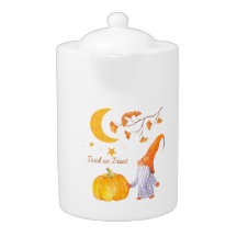 Halloween Kürbisorange Teapots