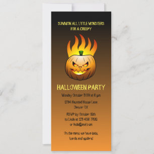 Halloween-Kürbisparty Einladung