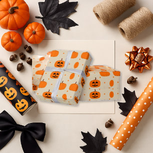 Halloween-Kürbispfch Geschenkpapier