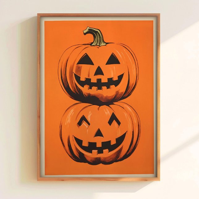Halloween-Kürbisposter Ernte-Kürbisposter  Poster (Von Creator hochgeladen)