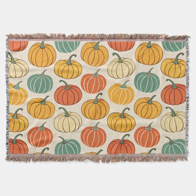 Halloween-Kürbisse Decke (Vorderseite)