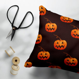 Halloween-Kürbisse, orange Kürbisse, Süßes oder Sa Dekokissen