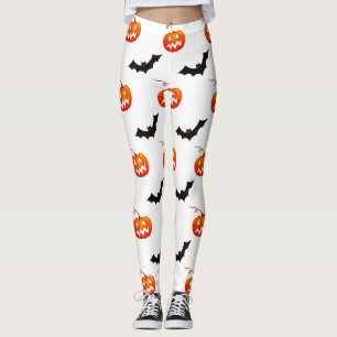 Halloween-Kürbisse und Fledermäuse, Süßes oder Sau Leggings
