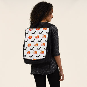 Halloween-Kürbisse und Fledermäuse, Süßes oder Sau Rucksack