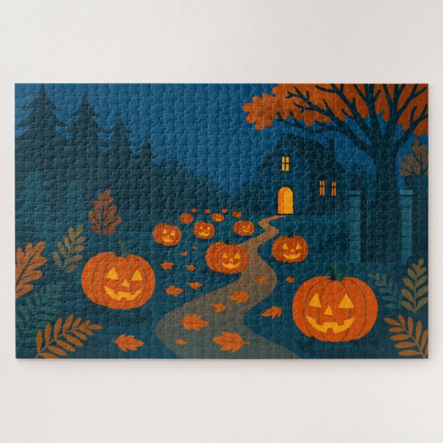 Halloween-Kürbissuche (Horizontal)