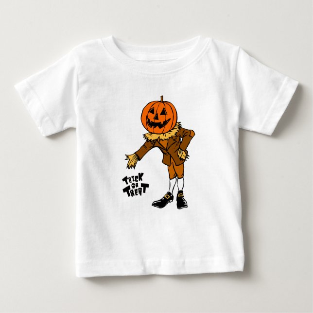 HALLOWEEN Kürbistrick oder Gaumen Baby T-shirt (Vorderseite)