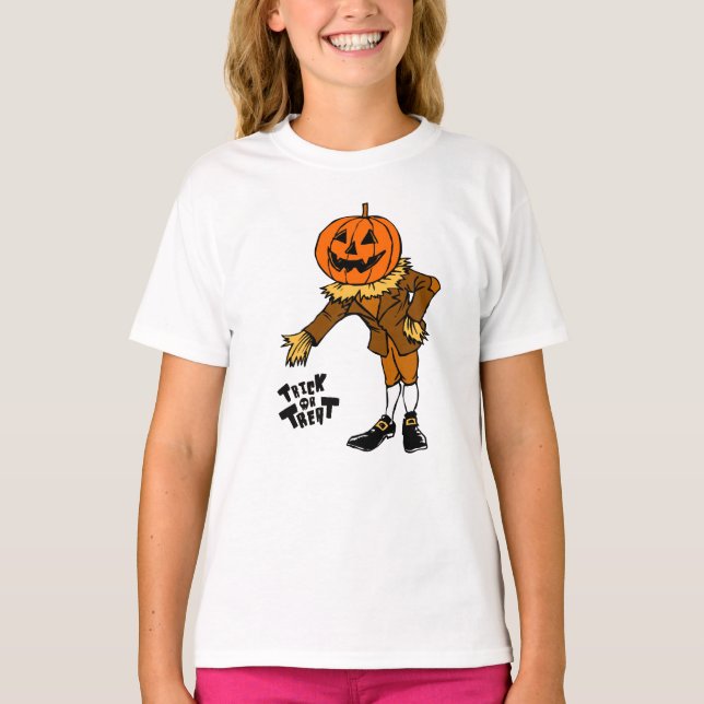 HALLOWEEN Kürbistrick oder Gaumen T-Shirt (Vorderseite)