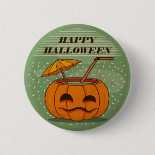 Halloween-Kürbistrunk Vintage Pin-Button Button