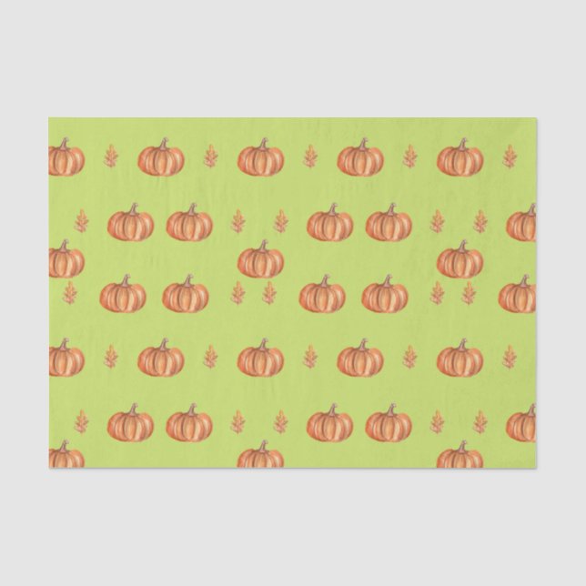 Halloween-Kürkin-Tissue Seidenpapier (Vorderseite)