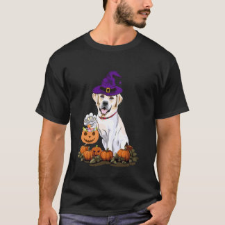Halloween Labrador Hexe T-Shirt