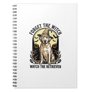 Halloween Labrador Hexe Vintage Retriever Hund Des Notizblock