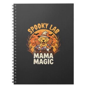 Halloween Labrador Mama Magie Notizblock