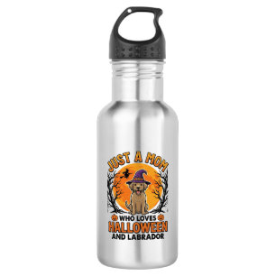 Halloween Labrador Mama Vintage Hund Design_1 Edelstahlflasche