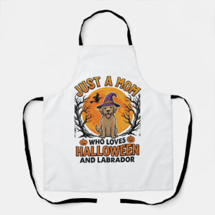 Halloween Labrador Mama Vintage Hund Design_1 Schürze