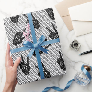 Halloween Lace Pattern Geschenkpapier