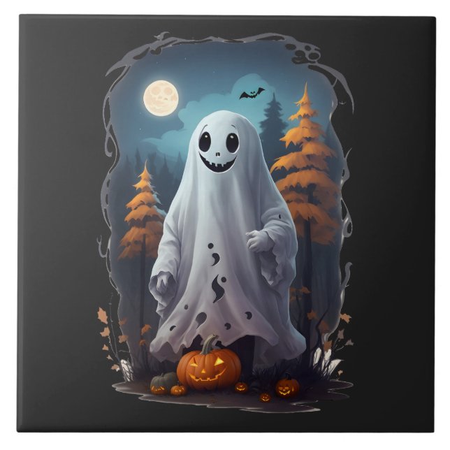 Halloween - Lächeln Fliese (Vorderseite)
