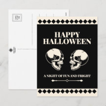 Halloween Lachende Schädel Spaß und Schrecken