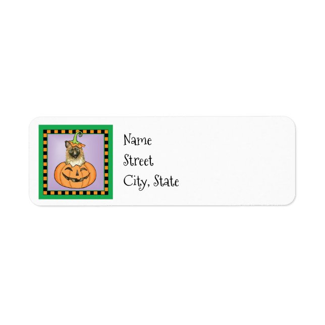 Halloween Laekenois Label (Vorne)