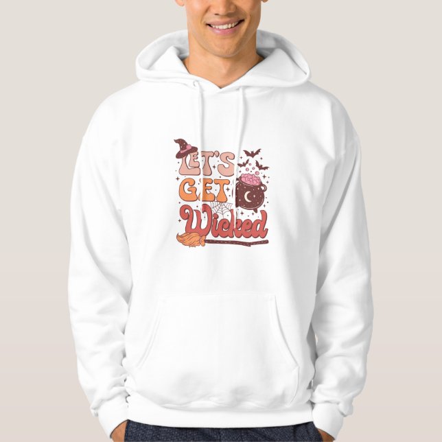 Halloween laissez-nous devenir un sweat - shirt à  (Devant)