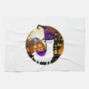 Halloween Lama Alpaka Lustiges Lama Glama Cooles G Geschirrtuch
