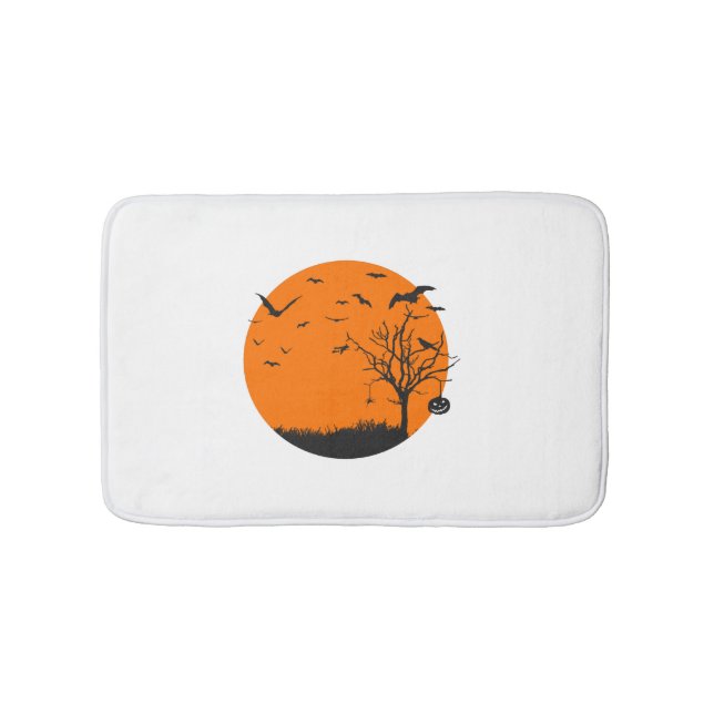 Halloween Landscape Halloween Design Badematte (Vorderseite)