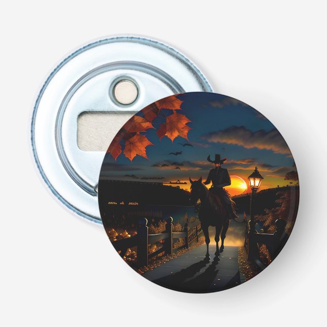 Halloween Landscape Seven Flaschenöffner (Vorderseite)