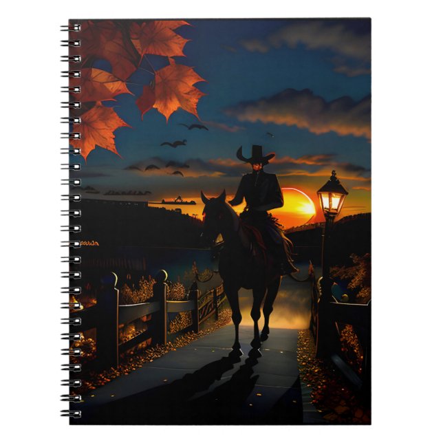 Halloween Landscape Seven Notizblock (Vorderseite)