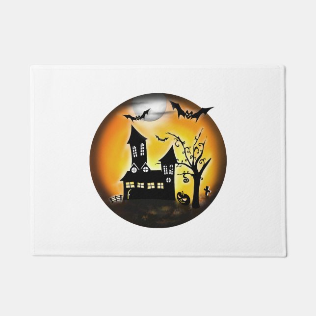 Halloween-Landschaft Fußmatte (Vorderseite)