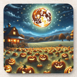 Halloween-Landschaft Getränkeuntersetzer