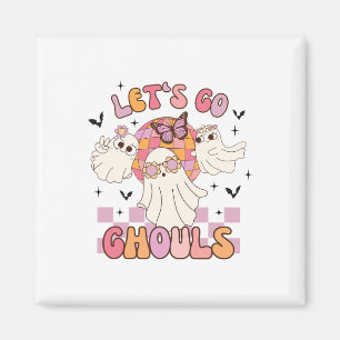 Halloween Lasse Go Ghouls Ghost Retro Kostüme Frau Magnet