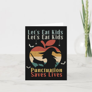 Halloween Lasse Kids Funny English Teacher Cost es Karte
