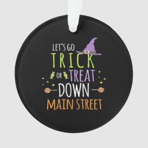 Halloween-Lassenden gehen trick oder behandeln Ornament