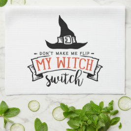 Halloween lässt mich nicht meinen Hexenschalter Ge Geschirrtuch
