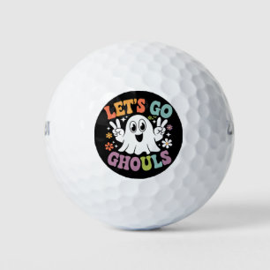 Halloween Lasst uns gehen Ghoule Geister Retro Kos Golfball