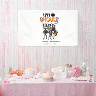 Halloween lasst uns Ghoul-Junggeselinnen-Abschied Banner