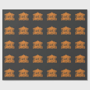 Halloween Lasst Uns Zerstören Kürbis Geschenkpapier