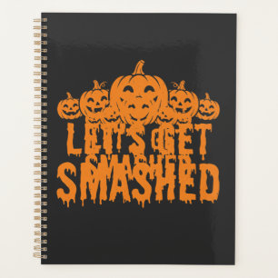 Halloween Lasst Uns Zerstören Kürbis Planer