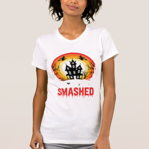 Halloween Lasst Uns Zerstört Werden Spukhaus T-Shirt