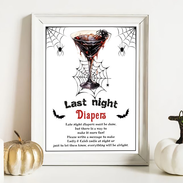 Halloween "Last Night Diapers" Baby Showspiel Poster (Von Creator hochgeladen)