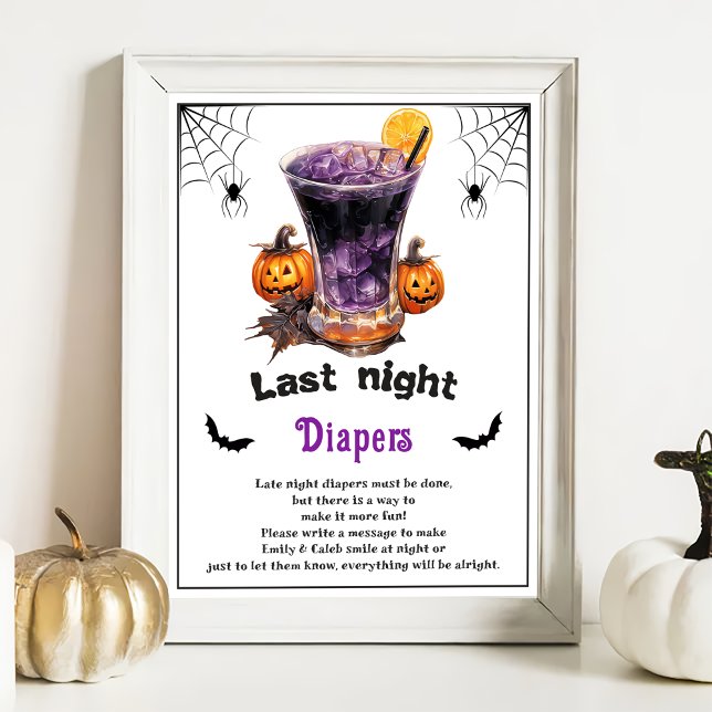 Halloween "Last Night Diapers" Baby Showspiel Poster (Von Creator hochgeladen)