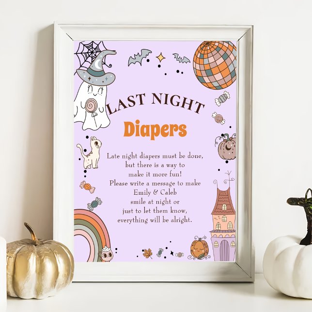 Halloween "Last Night Diapers" Baby Showspiel Poster (Von Creator hochgeladen)