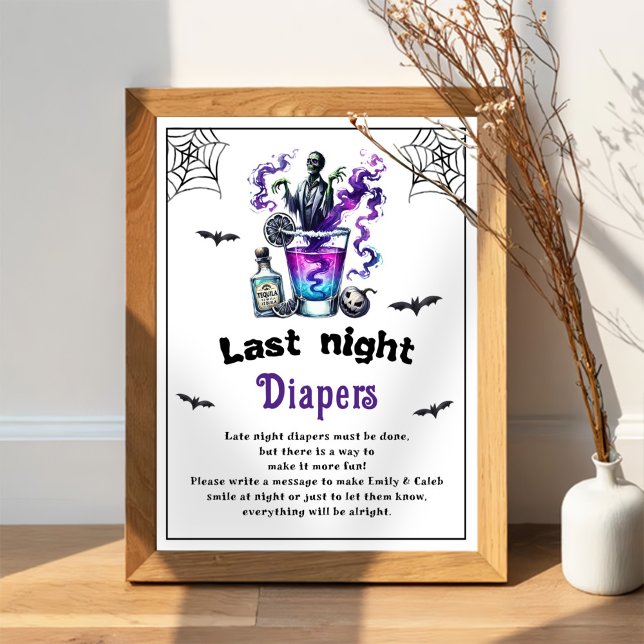 Halloween "Last Night Diapers" Baby Showspiel Poster (Von Creator hochgeladen)