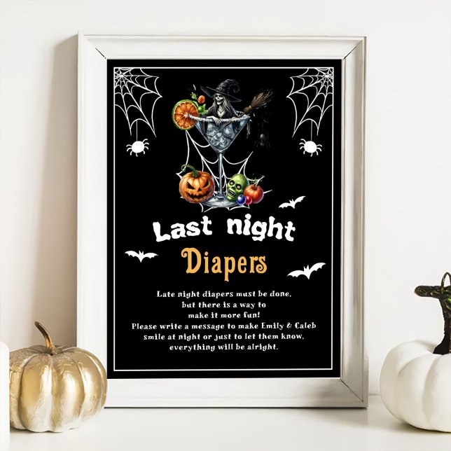 Halloween "Last Night Diapers" Baby Showspiel Poster (Von Creator hochgeladen)