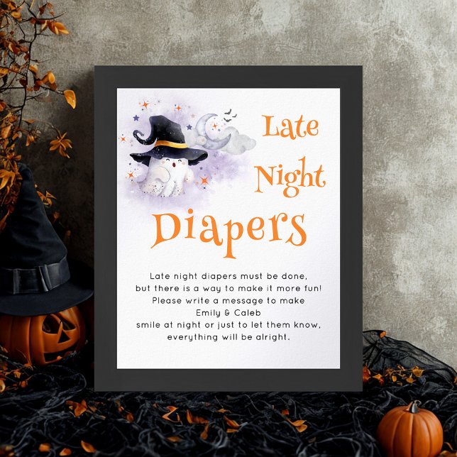 Halloween 'Late Night Diapers' Baby Showspiel Poster (Von Creator hochgeladen)
