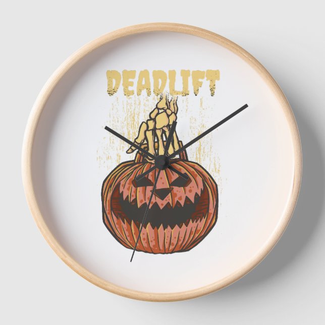 Halloween-Laterne Uhr (Vorderseite)