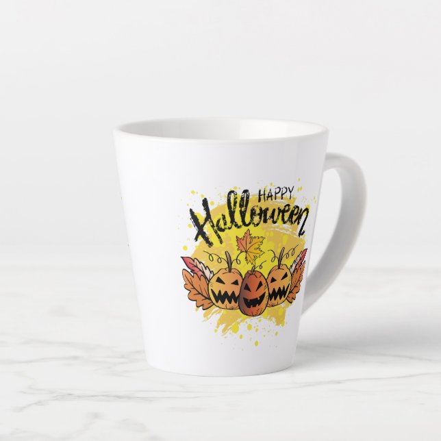 Halloween Latte Tasse (Rechte Ecke)