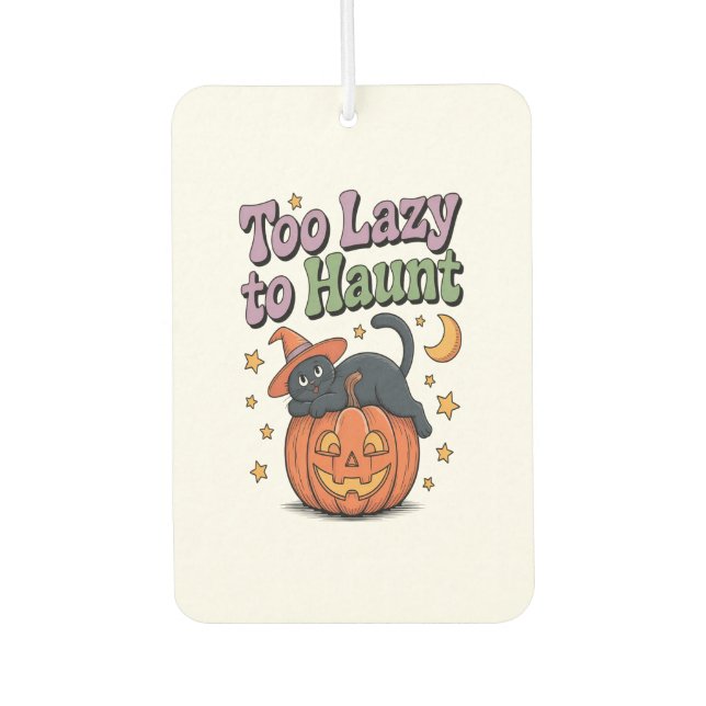 Halloween Lazy Ghost Autolufterfrischer (Vorderseite)