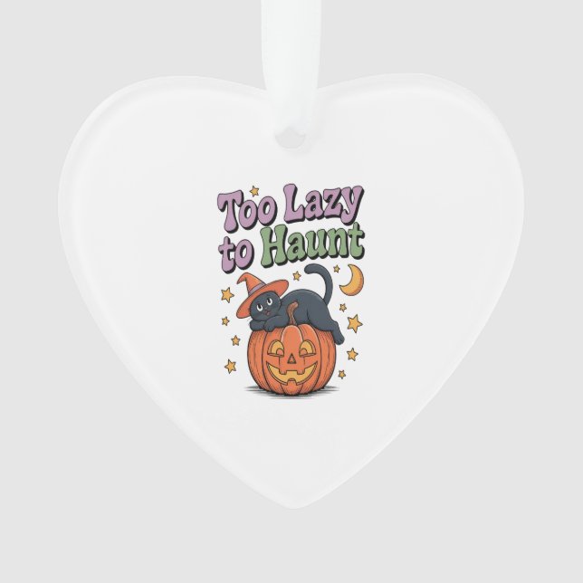 Halloween Lazy Ghost Ornament (Vorderseite)